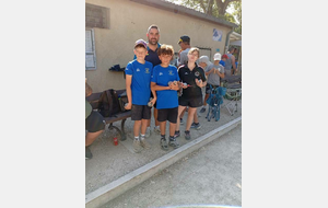 EQUIPE JEUNES ECOLE DE PETANQUE CASTEL PETANQUE