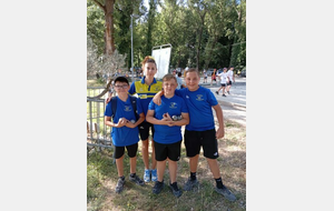 EQUIPE JEUNES ECOLE DE PETANQUE CASTEL PETANQUE