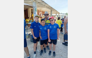 EQUIPE JEUNES ECOLE DE PETANQUE CASTEL PETANQUE