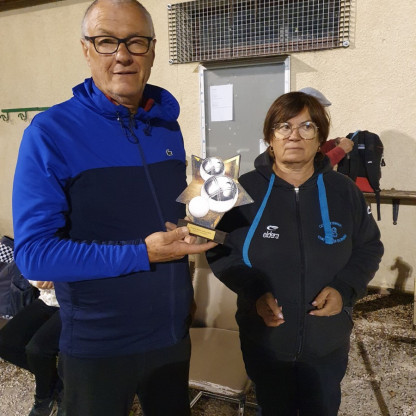 MAITRE-JOUEUSE ET MAITRE-JOUEUR 2026 - Le finaliste TAT Maître-Joueur Philippe Lecler et Béa notre Présidente